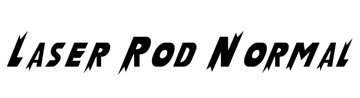 Laser Rod Normal  フリーフォントのダウンロード