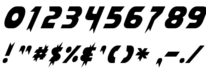 Laser Rod Normal Font OTHER CHARS