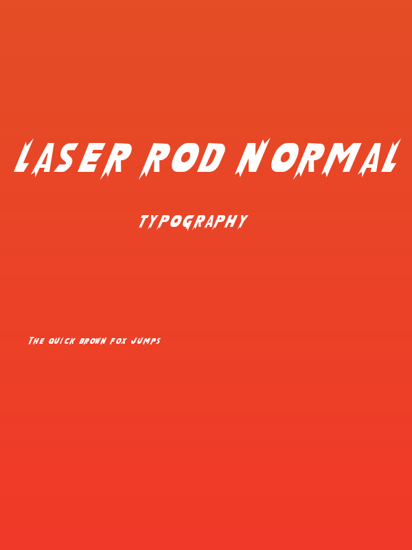 Laser Rod Normal Poster