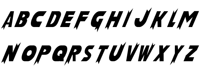 Laser Rod Normal Font LOWERCASE