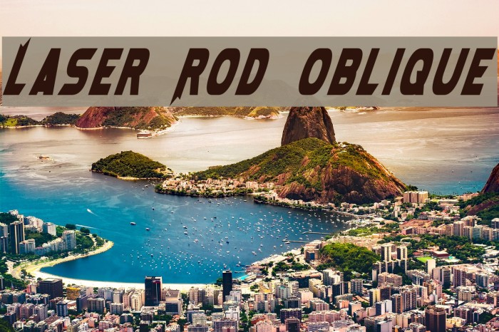 Laser Rod Oblique Font examples