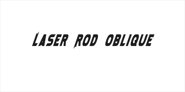 Laser Rod Oblique Logo