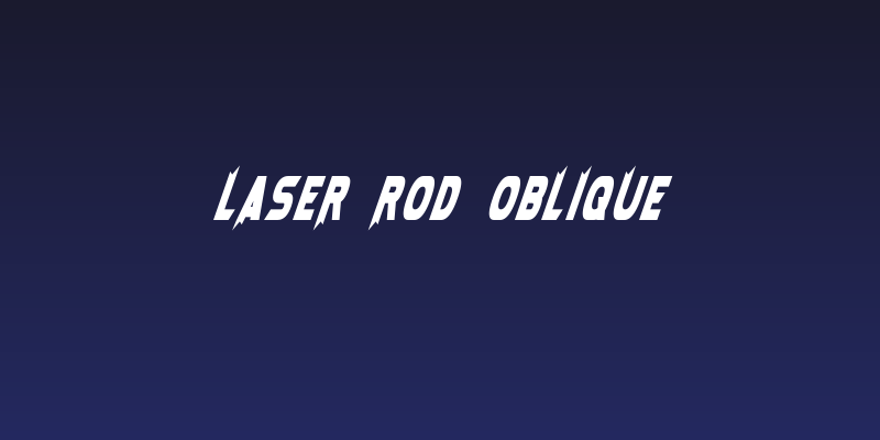 Laser Rod Oblique Social Header