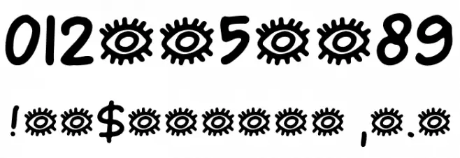 Laser Vision DEMO Regular Font OTHER CHARS