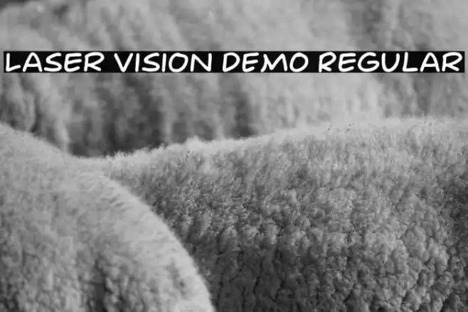 Laser Vision DEMO Regular Font examples