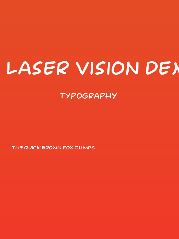 Laser Vision DEMO Regular Poster