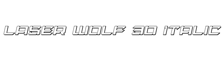 Laser Wolf 3D Italic  नि: शुल्क फ़ॉन्ट्स डाउनलोड