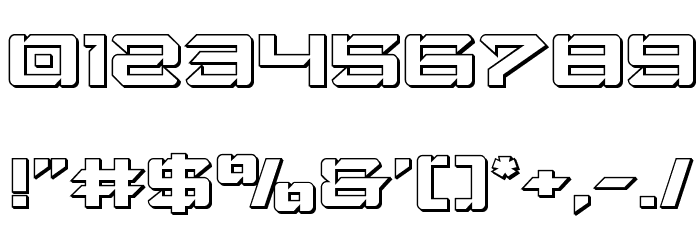 Laser Wolf 3D Font OTHER CHARS