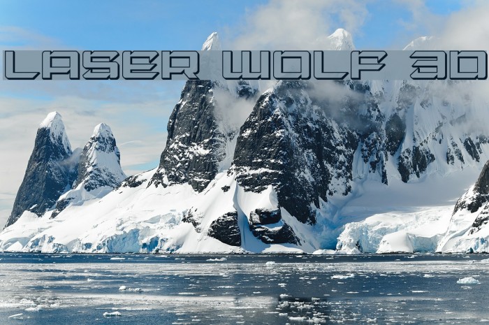 Laser Wolf 3D Font examples