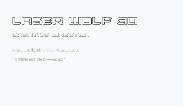 Laser Wolf 3D Business Card