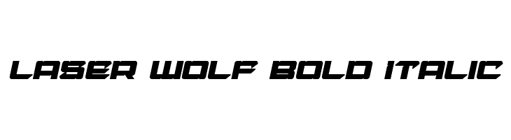 Laser Wolf Bold Italic  font caratteri gratis