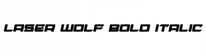 Laser Wolf Bold Italic  Скачать бесплатные шрифты