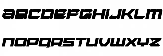 Laser Wolf Bold Italic Schriftart Groß