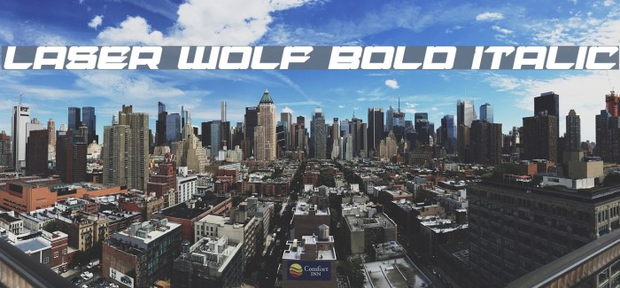 Laser Wolf Bold Italic Font examples