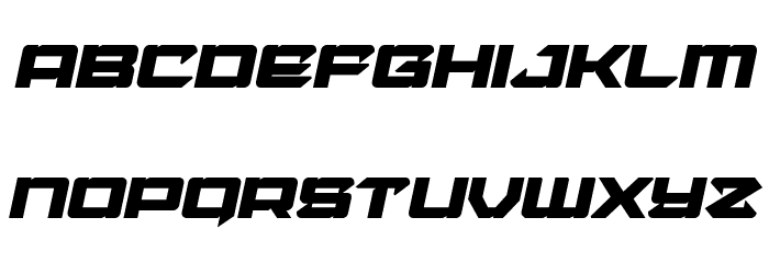 Laser Wolf Bold Italic Font LOWERCASE