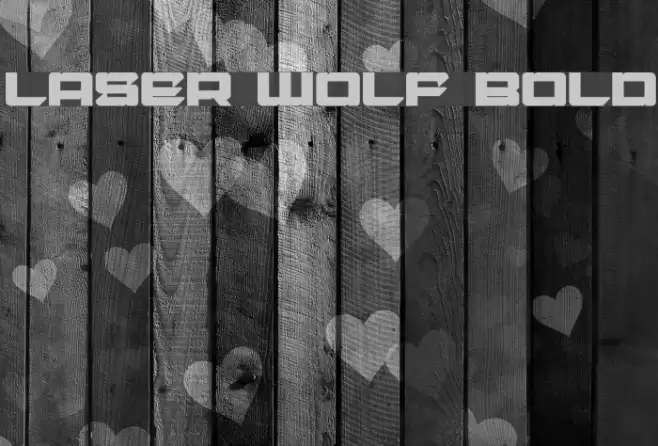 Laser Wolf Bold Font examples
