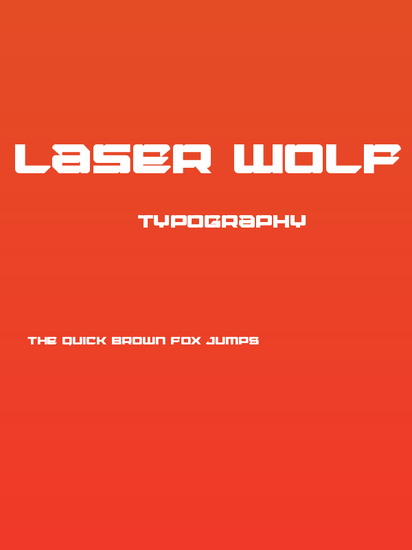 Laser Wolf Bold Poster
