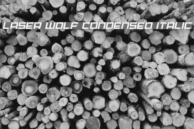 Laser Wolf Condensed Italic Example 1