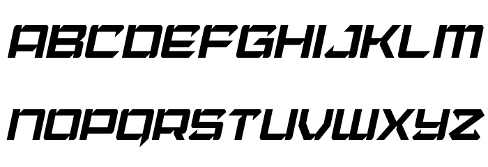 Laser Wolf Condensed Italic Font LOWERCASE