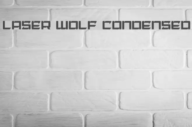 Laser Wolf Condensed Font examples