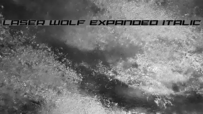 Laser Wolf Expanded Italic Example 2
