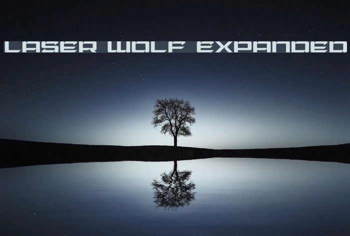 Laser Wolf Expanded Font examples