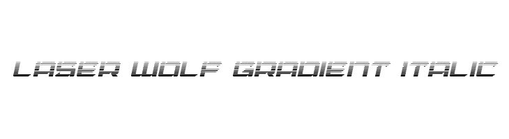 Laser Wolf Gradient Italic  免费字体下载