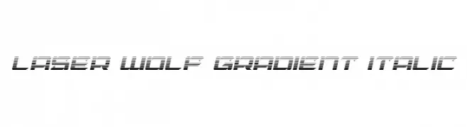 Laser Wolf Gradient Italic  les polices de caractères gratuit tlcharger