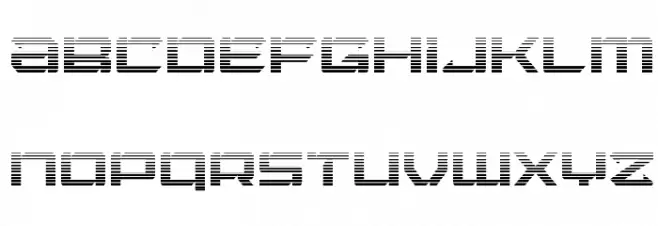 Laser Wolf Gradient フォント 大文字
