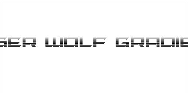 Laser Wolf Gradient Logo