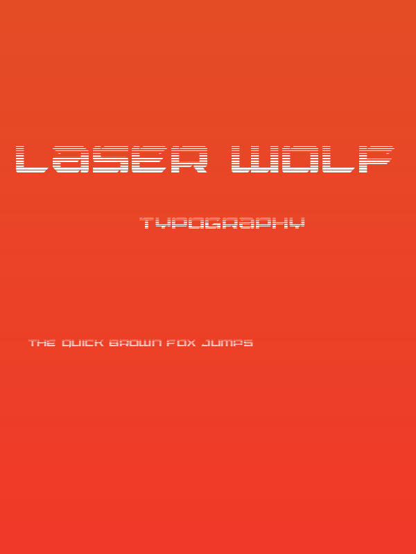 Laser Wolf Gradient Poster