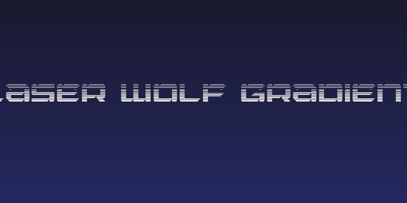 Laser Wolf Gradient Social Header