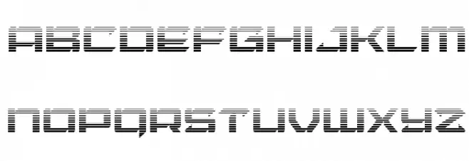 Laser Wolf Gradient Caratteri MINUSCOLO