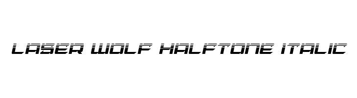 Laser Wolf Halftone Italic  フリーフォントのダウンロード