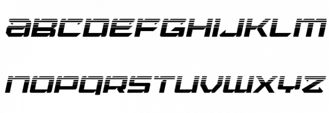 Laser Wolf Halftone Italic Schriftart Groß