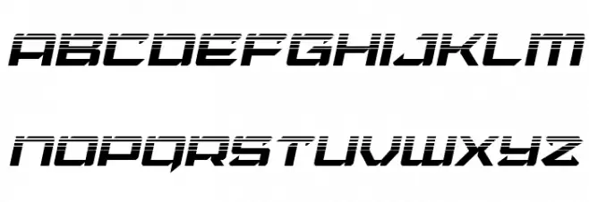 Laser Wolf Halftone Italic フォント 小文字