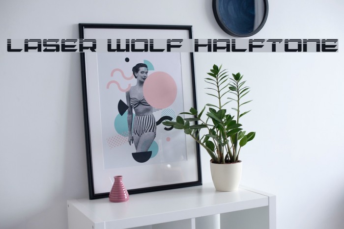 Laser Wolf Halftone Font examples