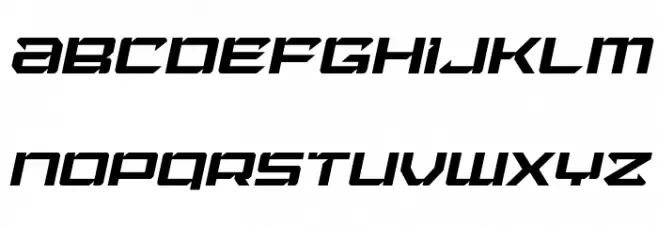 Laser Wolf Italic 字体 大写