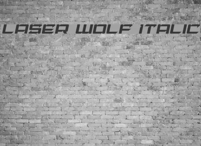 Laser Wolf Italic Example 1