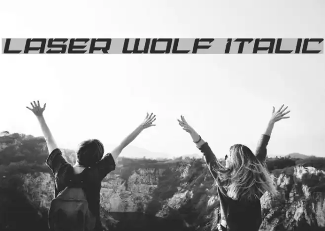 Laser Wolf Italic Example 3