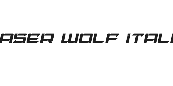 Laser Wolf Italic Logo
