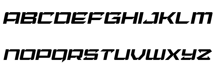 Laser Wolf Italic Font LOWERCASE