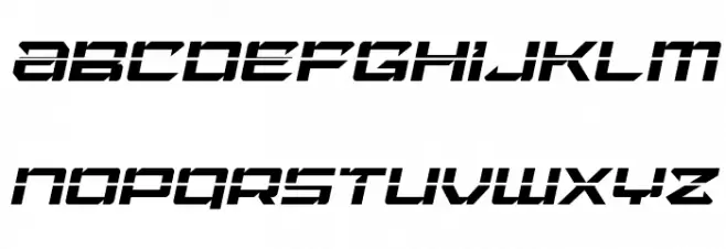 Laser Wolf Laser Italic फ़ॉन्ट अपरकेस