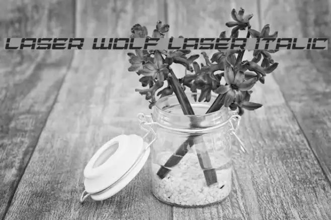 Laser Wolf Laser Italic Example 2