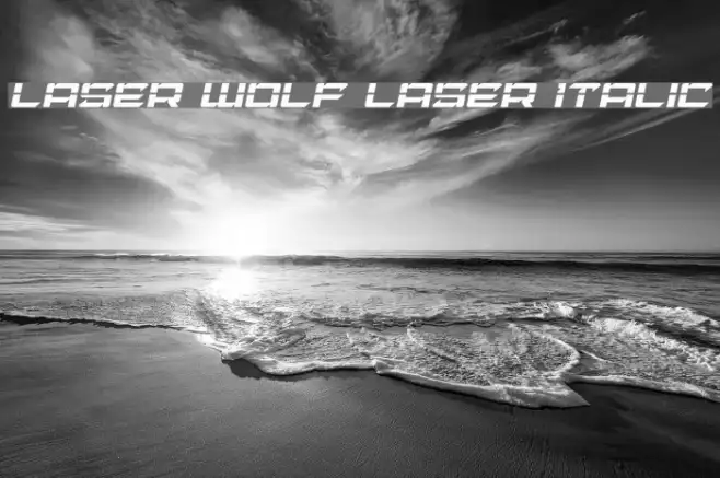 Laser Wolf Laser Italic Example 3