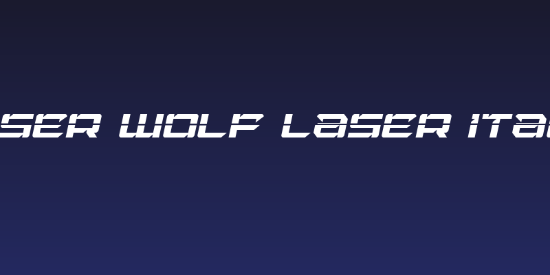 Laser Wolf Laser Italic Social Header