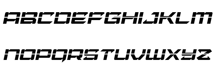 Laser Wolf Laser Italic Font LOWERCASE