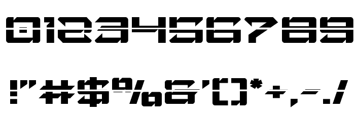 Laser Wolf Laser Font OTHER CHARS