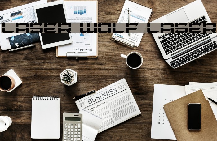 Laser Wolf Laser Font examples