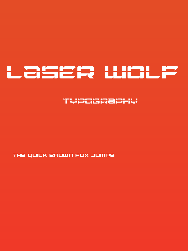 Laser Wolf Laser Poster